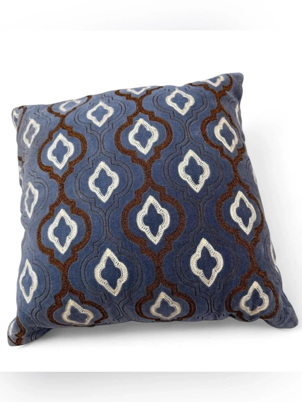 Target Blue Velvet Boho Throw Pillow — 17